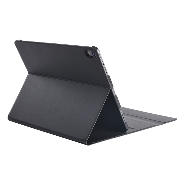 1298B For iPad Pro 12.9 inch ï¼ˆ2018ï¼‰ Lambskin Texture Detachable Plastic Bluetooth Keyboard Leather Tablet Case with Stand & Pen Slot Function(Black)