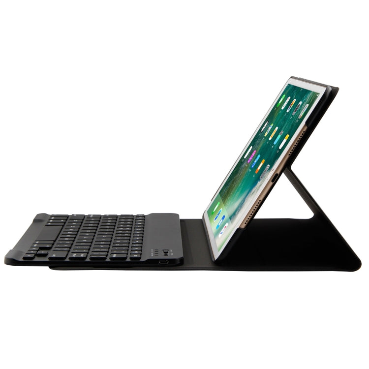 FT-1035 For iPad Pro 10.5 inch & iPad Air 10.5 inch Lambskin Texture Detachable Plastic Bluetooth Keyboard Leather Tablet Case with Stand Function
