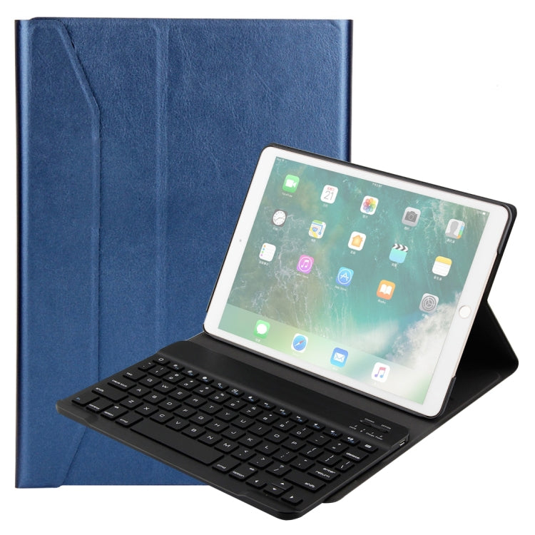 FT-1035 For iPad Pro 10.5 inch & iPad Air 10.5 inch Lambskin Texture Detachable Plastic Bluetooth Keyboard Leather Tablet Case with Stand Function