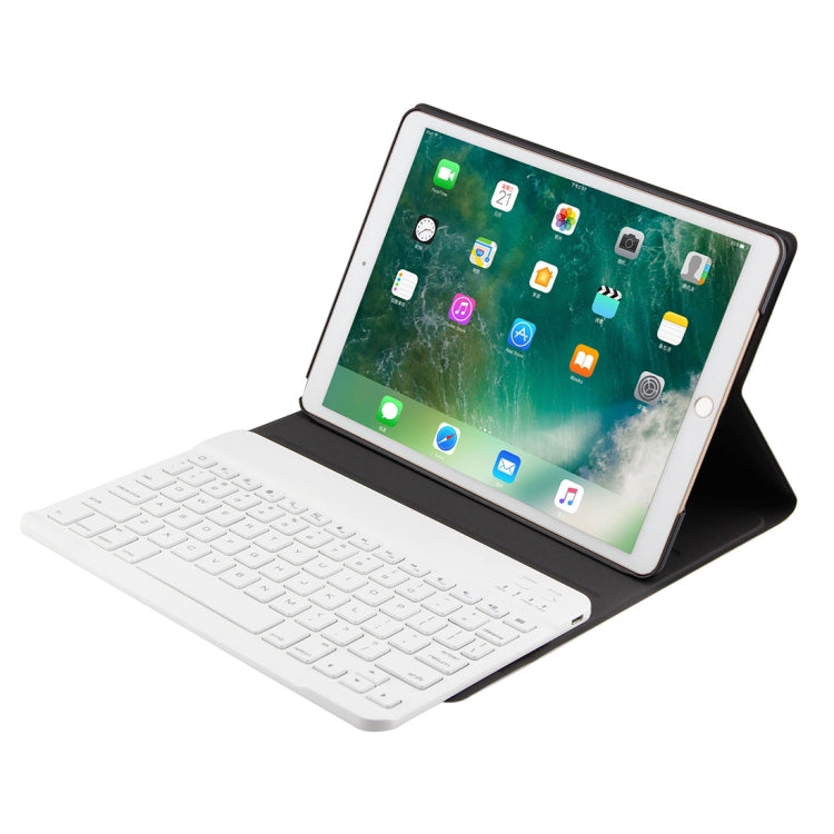 FT-1035 For iPad Pro 10.5 inch & iPad Air 10.5 inch Lambskin Texture Detachable Plastic Bluetooth Keyboard Leather Tablet Case with Stand Function