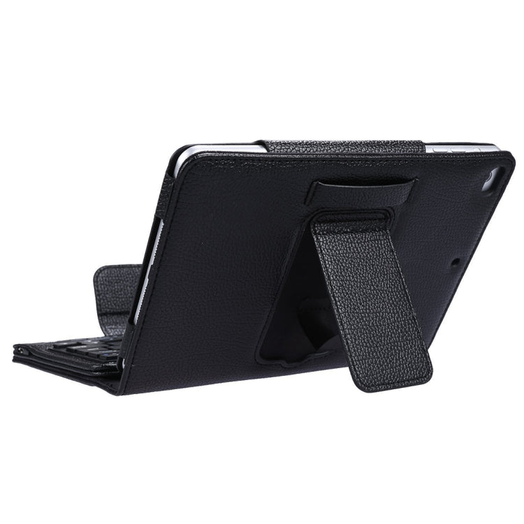 SPM01 For iPad mini 5 / 4 / 3 / 2 / 1 Litchi Texture Detachable Plastic Bluetooth Keyboard Leather Tablet Case with Stand Function