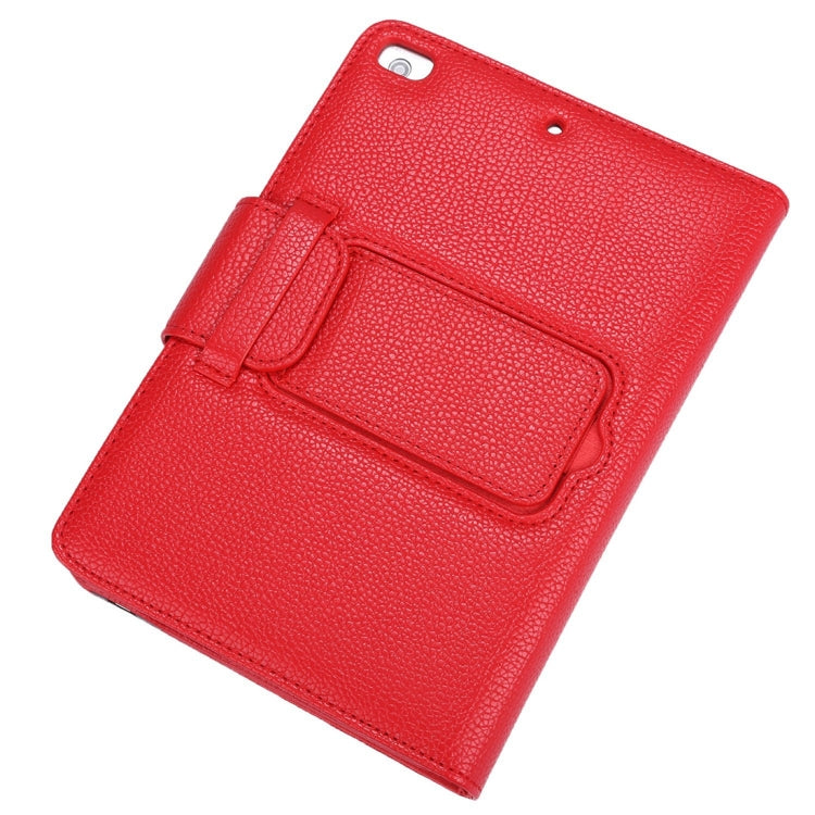 SPM01 For iPad mini 5 / 4 / 3 / 2 / 1 Litchi Texture Detachable Plastic Bluetooth Keyboard Leather Tablet Case with Stand Function