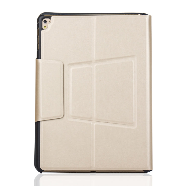 MZ1048 For iPad Air 2 & Air 1 / Pro 9.7 inch & 2017 iPad & 2018 iPad Ultra-thin One-piece Plastic Bluetooth Keyboard Leather Tablet Case with Stand Function