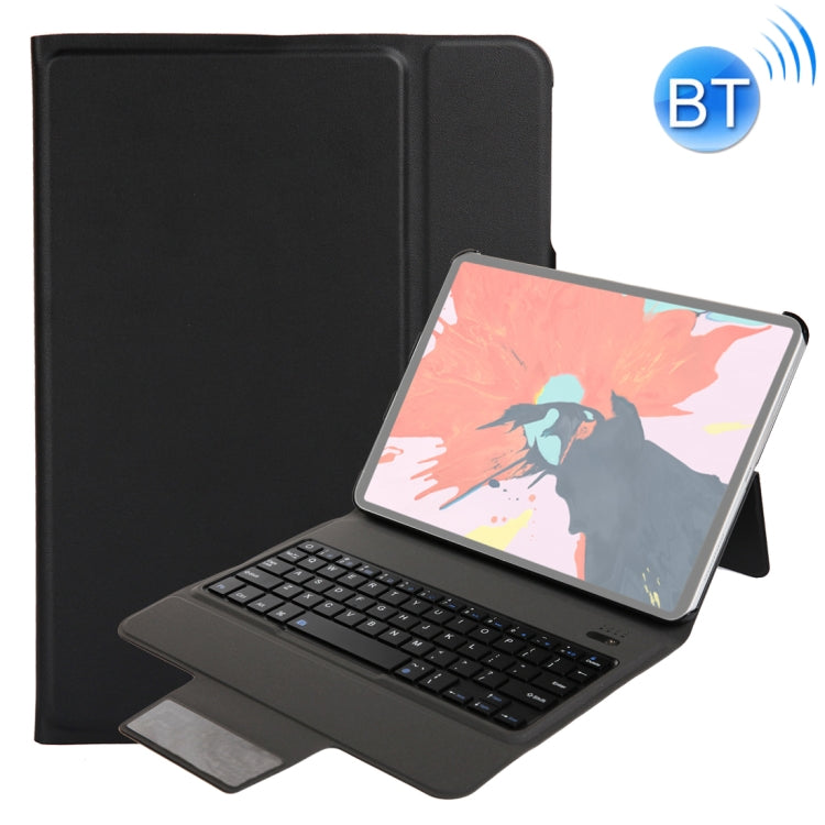 T1011 For iPad Pro 11 inch Ultra-thin One-piece Plastic Bluetooth Keyboard Leather Tablet Case with Stand Function