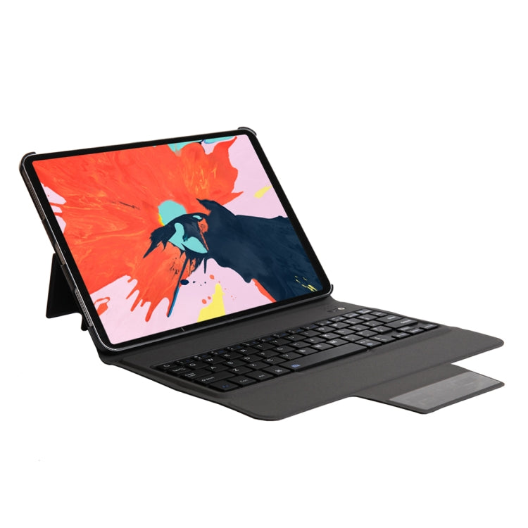 T1011 For iPad Pro 11 inch Ultra-thin One-piece Plastic Bluetooth Keyboard Leather Tablet Case with Stand Function