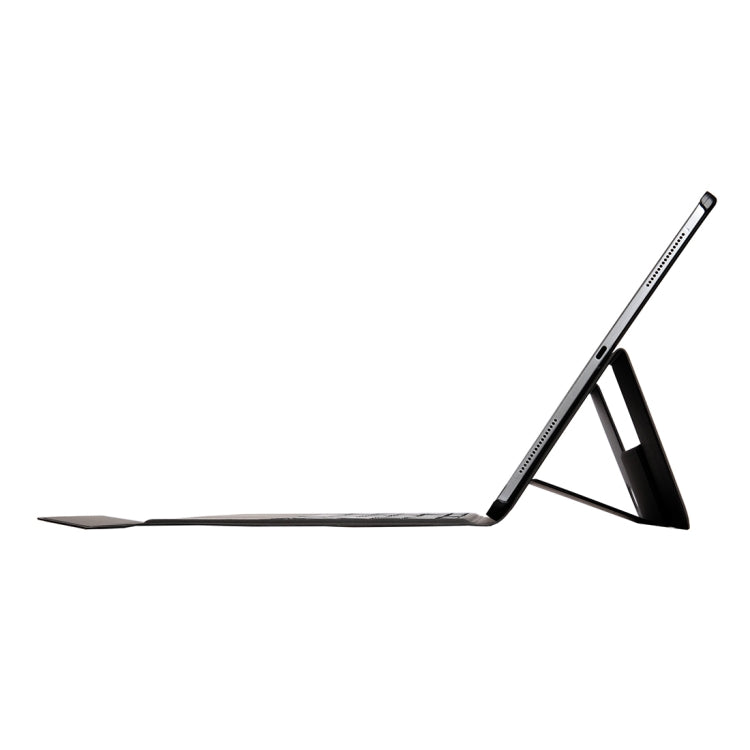 T1011 For iPad Pro 11 inch Ultra-thin One-piece Plastic Bluetooth Keyboard Leather Tablet Case with Stand Function