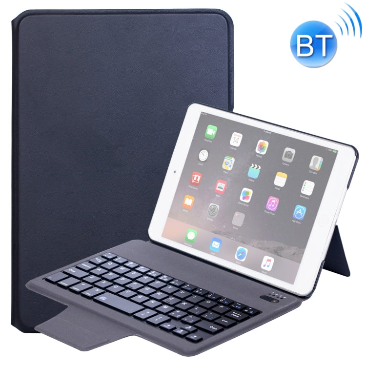 T1079 For iPad mini 3 / 2 / 1 Ultra-thin One-piece Plastic Bluetooth Keyboard Leather Tablet Case with Stand Function