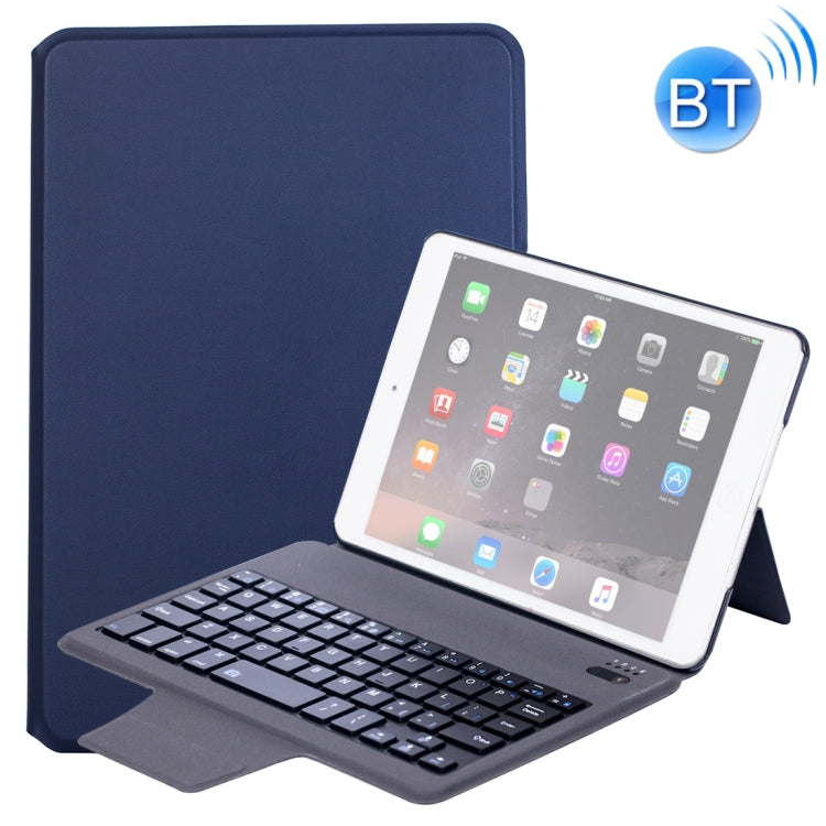 T1079 For iPad mini 3 / 2 / 1 Ultra-thin One-piece Plastic Bluetooth Keyboard Leather Tablet Case with Stand Function