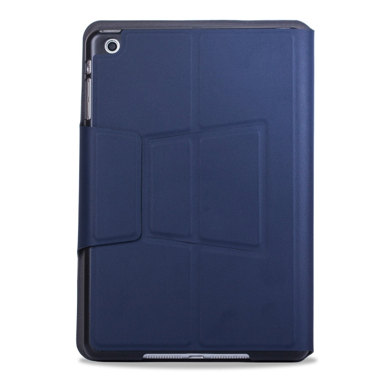 T1079 For iPad mini 3 / 2 / 1 Ultra-thin One-piece Plastic Bluetooth Keyboard Leather Tablet Case with Stand Function