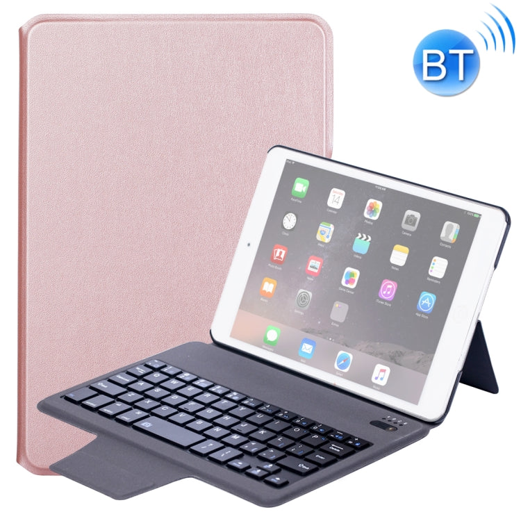 T1079 For iPad mini 3 / 2 / 1 Ultra-thin One-piece Plastic Bluetooth Keyboard Leather Tablet Case with Stand Function