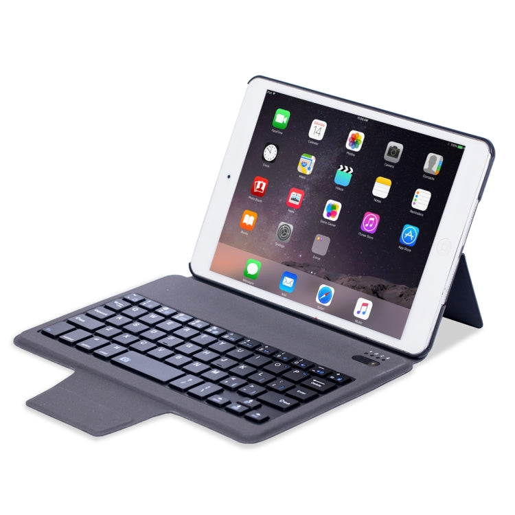 T1079 For iPad mini 3 / 2 / 1 Ultra-thin One-piece Plastic Bluetooth Keyboard Leather Tablet Case with Stand Function