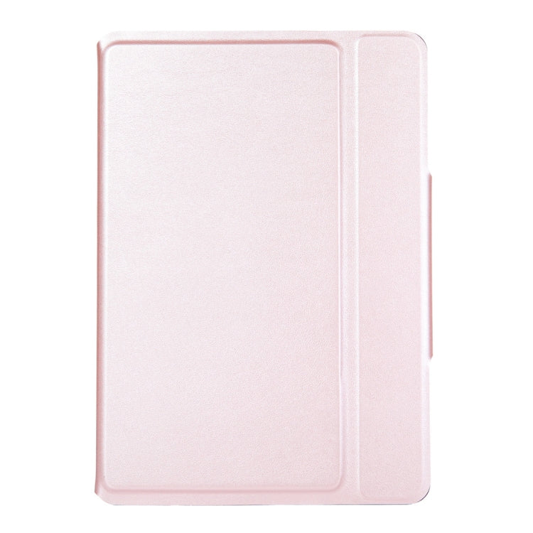 T1095 For iPad Pro 10.5 inch / Air 10.5 inch Ultra-thin One-piece Plastic Bluetooth Keyboard Leather Tablet Case with Stand Function (Rose Gold)