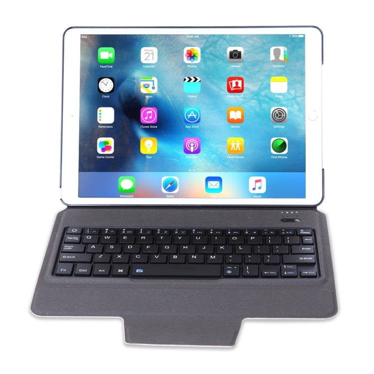 T1095 For iPad Pro 10.5 inch / Air 10.5 inch Ultra-thin One-piece Plastic Bluetooth Keyboard Leather Tablet Case with Stand Function (Rose Gold)