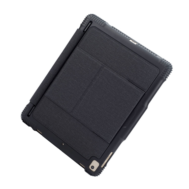 TC105 For iPad Pro 10.5 inch / Air 10.5 inch Detachable Ultra-thin Full Tablet Caseage Drop-proof Plastic Bluetooth Keyboard Leather Tablet Case with Pen Slot & Stand Function (Black)