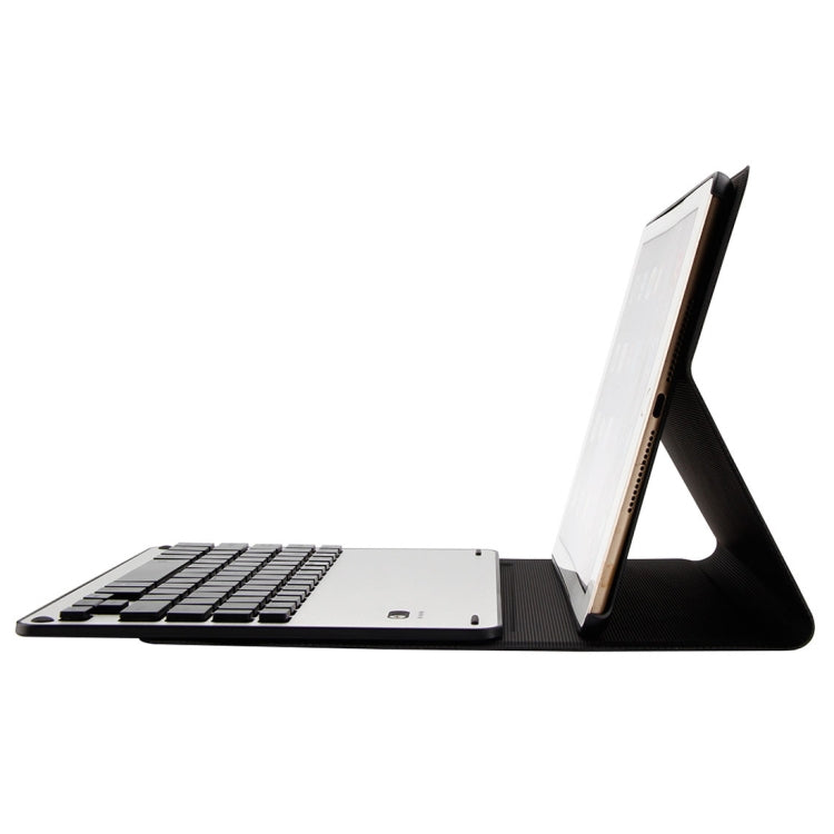 1039D For iPad Pro 10.5 inch & iPad Air 10.5 inch Backlight Version Lambskin Texture Detachable Aluminum Alloy Bluetooth Keyboard Leather Tablet Case with Stand Function(Gold)