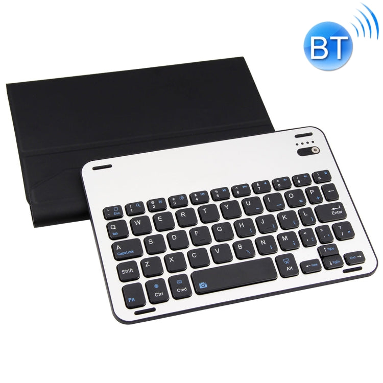 FT1008 For iPad mini 3 / 2 / 1 Lambskin Texture Detachable Aluminum Alloy Bluetooth Keyboard Leather Tablet Case with Stand Function