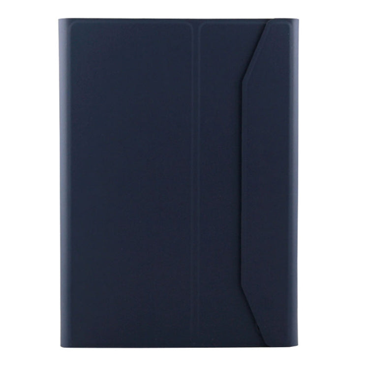 1038D For iPad Air 2 & Air 1 / Pro 9.7 inch & 2017 iPad & 2018 iPad Backlight Version Lambskin Texture Detachable Aluminum Alloy Bluetooth Keyboard Leather Tablet Case with Stand Function