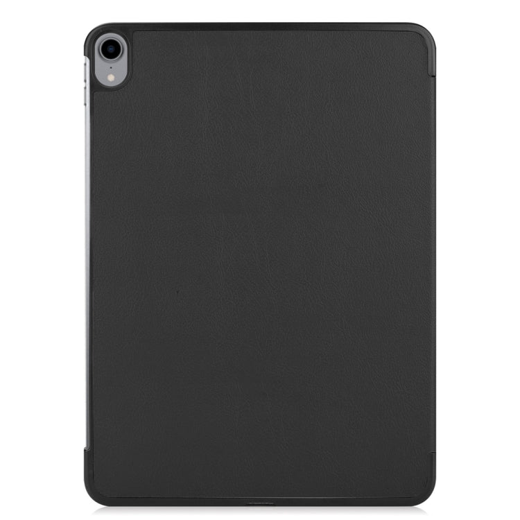 Custer Texture Horizontal Flip PU Leather Case for iPad Pro 11 inch (2018), with Three-folding Holder & Sleep / Wake-up Function