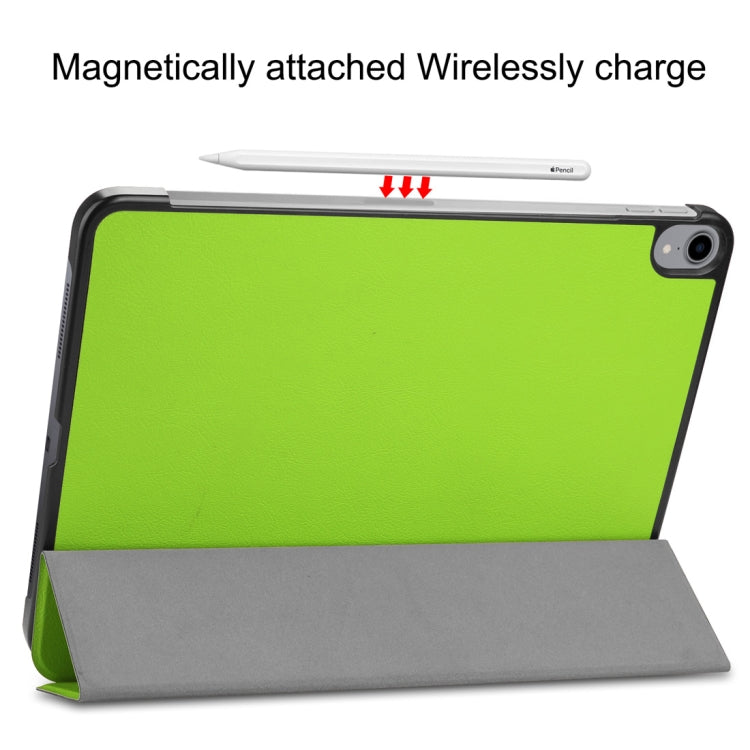 Custer Texture Horizontal Flip PU Leather Case for iPad Pro 11 inch (2018), with Three-folding Holder & Sleep / Wake-up Function