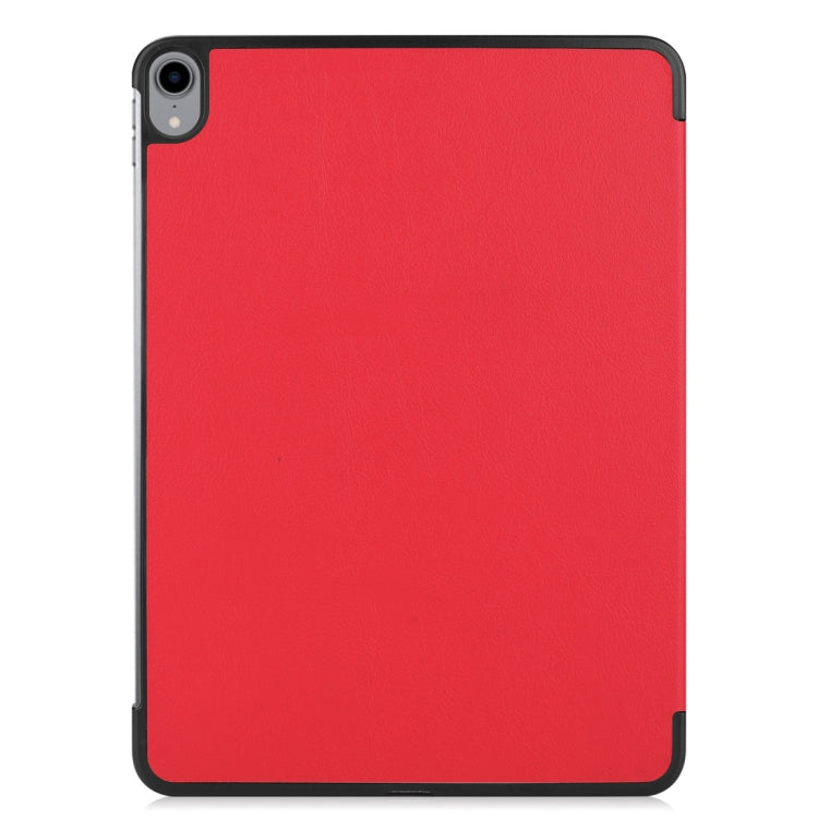 Custer Texture Horizontal Flip PU Leather Case for iPad Pro 11 inch (2018), with Three-folding Holder & Sleep / Wake-up Function