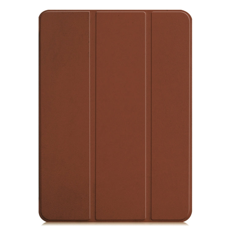Custer Texture Horizontal Flip PU Leather Case for iPad Pro 11 inch (2018), with Three-folding Holder & Sleep / Wake-up Function
