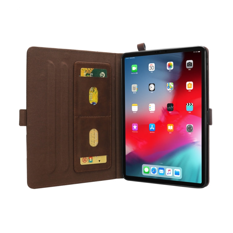 Horizontal Flip Double Holder Leather Case for iPad Pro 11 inch (2018), with Holder & Card Slots & Photo Frame