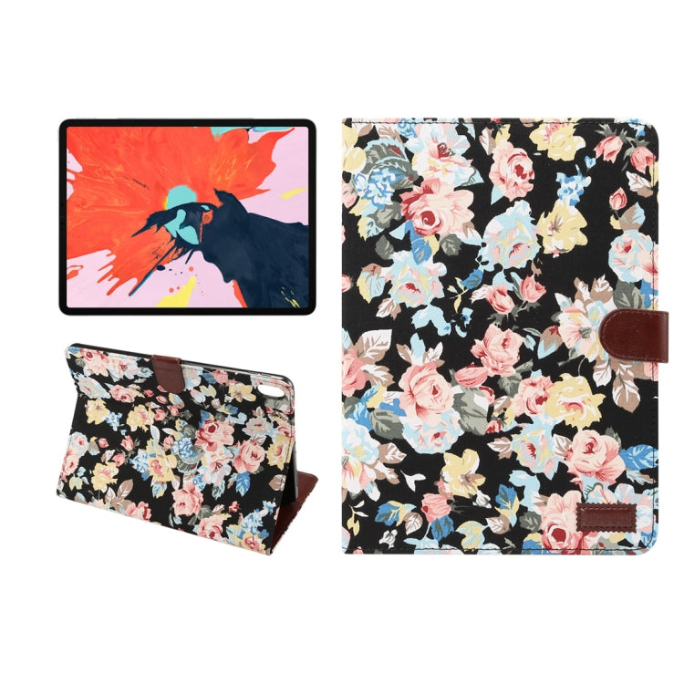 Horizontal Flip Floral Cloth Leather Case for iPad Pro 11 inch (2018), with Holder & Sleep / Wake-up Function & Wallet