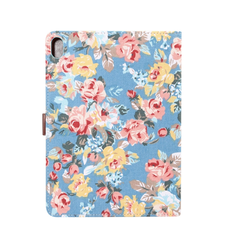 Horizontal Flip Floral Cloth Leather Case for iPad Pro 11 inch (2018), with Holder & Sleep / Wake-up Function & Wallet