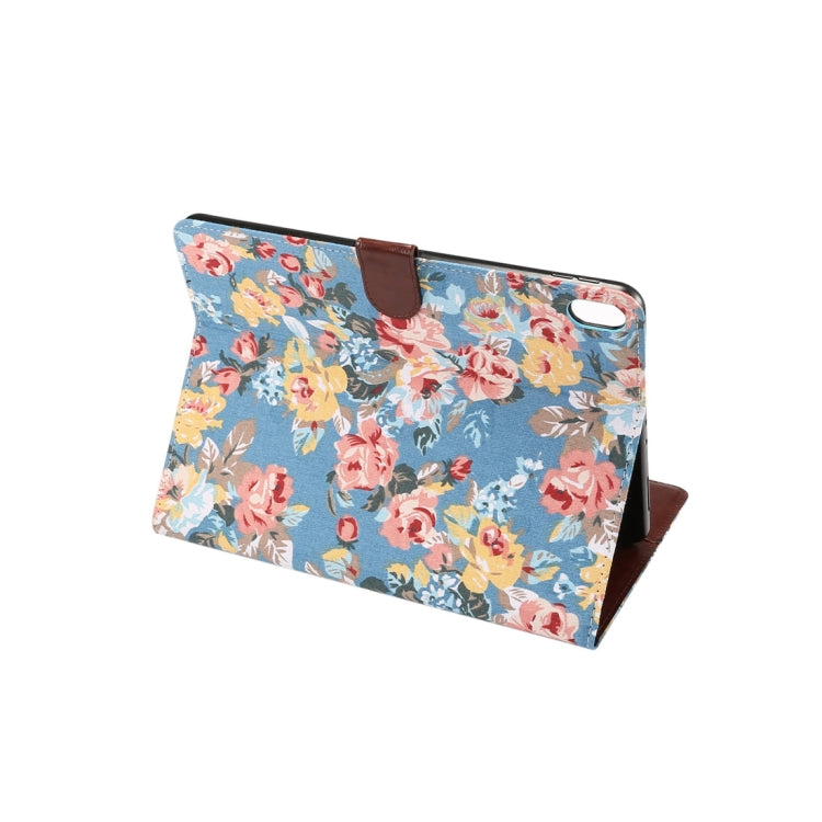 Horizontal Flip Floral Cloth Leather Case for iPad Pro 11 inch (2018), with Holder & Sleep / Wake-up Function & Wallet