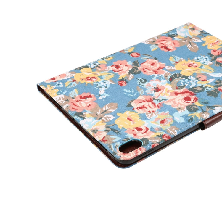 Horizontal Flip Floral Cloth Leather Case for iPad Pro 11 inch (2018), with Holder & Sleep / Wake-up Function & Wallet