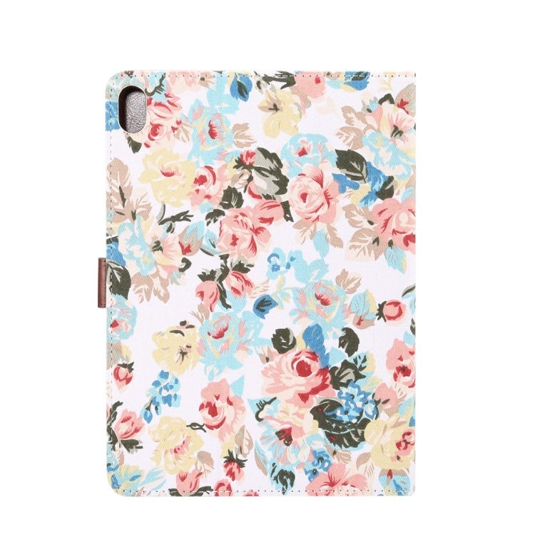 Horizontal Flip Floral Cloth Leather Case for iPad Pro 11 inch (2018), with Holder & Sleep / Wake-up Function & Wallet