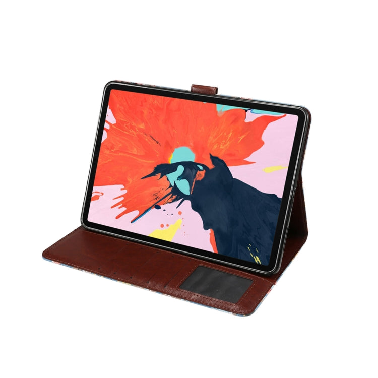 Horizontal Flip Floral Cloth Leather Case for iPad Pro 11 inch (2018), with Holder & Sleep / Wake-up Function & Wallet