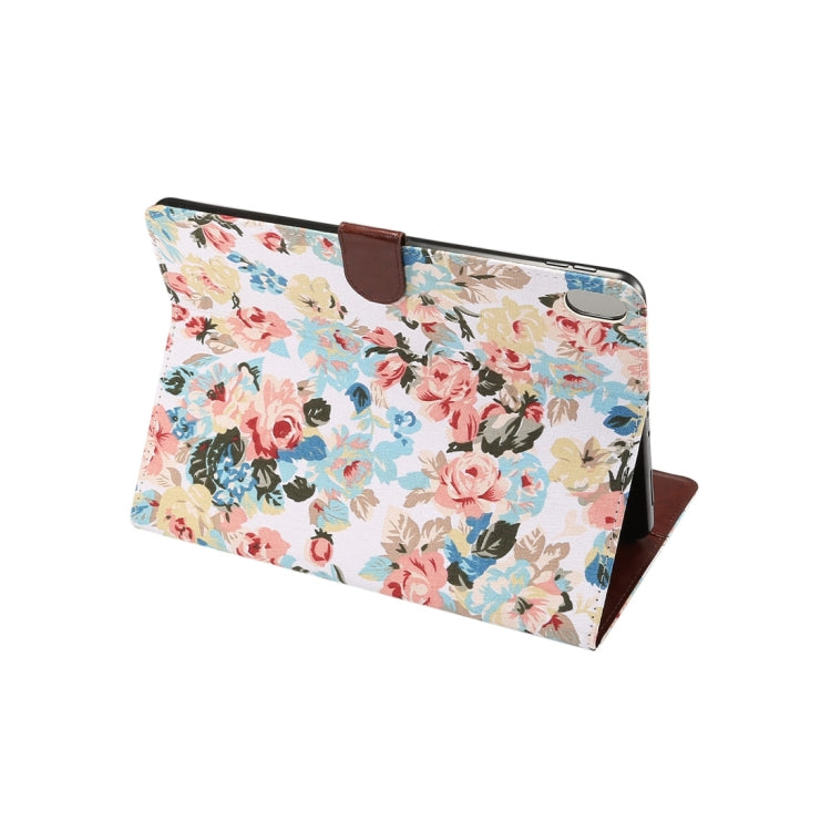Horizontal Flip Floral Cloth Leather Case for iPad Pro 11 inch (2018), with Holder & Sleep / Wake-up Function & Wallet