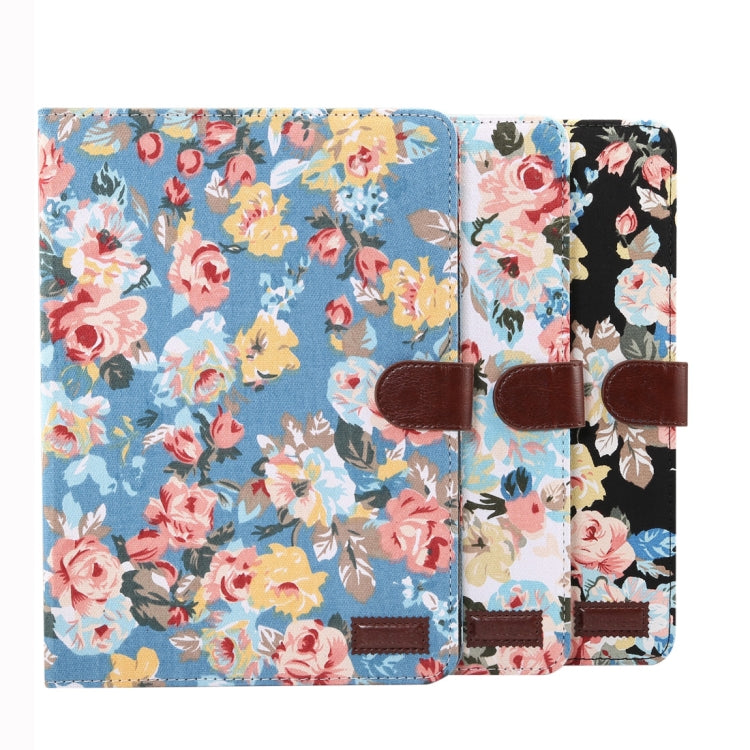 Horizontal Flip Floral Cloth Leather Case for iPad Pro 11 inch (2018), with Holder & Sleep / Wake-up Function & Wallet