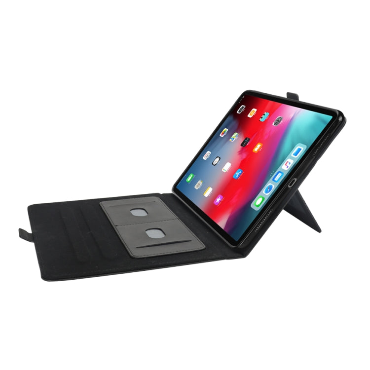 Horizontal Flip Double Holder Leather Case for iPad Pro 12.9 inch (2018), with Holder & Card Slots & Photo Frame