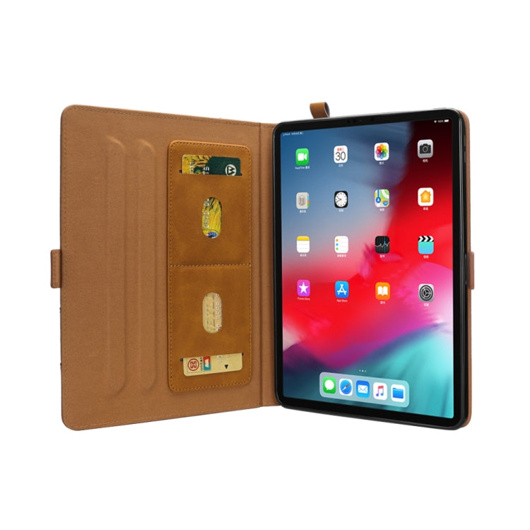 Horizontal Flip Double Holder Leather Case for iPad Pro 12.9 inch (2018), with Holder & Card Slots & Photo Frame