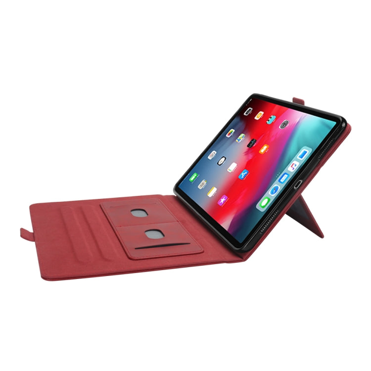 Horizontal Flip Double Holder Leather Case for iPad Pro 12.9 inch (2018), with Holder & Card Slots & Photo Frame