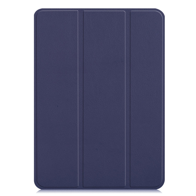 Custer Texture Horizontal Flip PU Leather Case for iPad Pro 12.9 inch (2018), with Three-folding Holder & Sleep / Wake-up Function