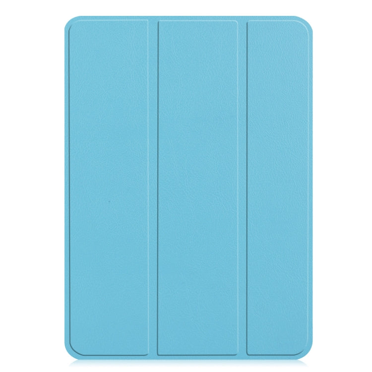 Custer Texture Horizontal Flip PU Leather Case for iPad Pro 12.9 inch (2018), with Three-folding Holder & Sleep / Wake-up Function