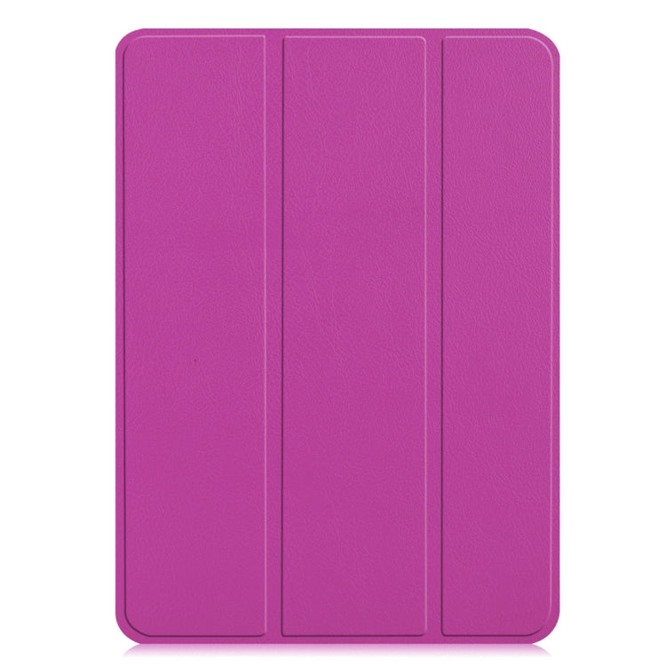 Custer Texture Horizontal Flip PU Leather Case for iPad Pro 12.9 inch (2018), with Three-folding Holder & Sleep / Wake-up Function