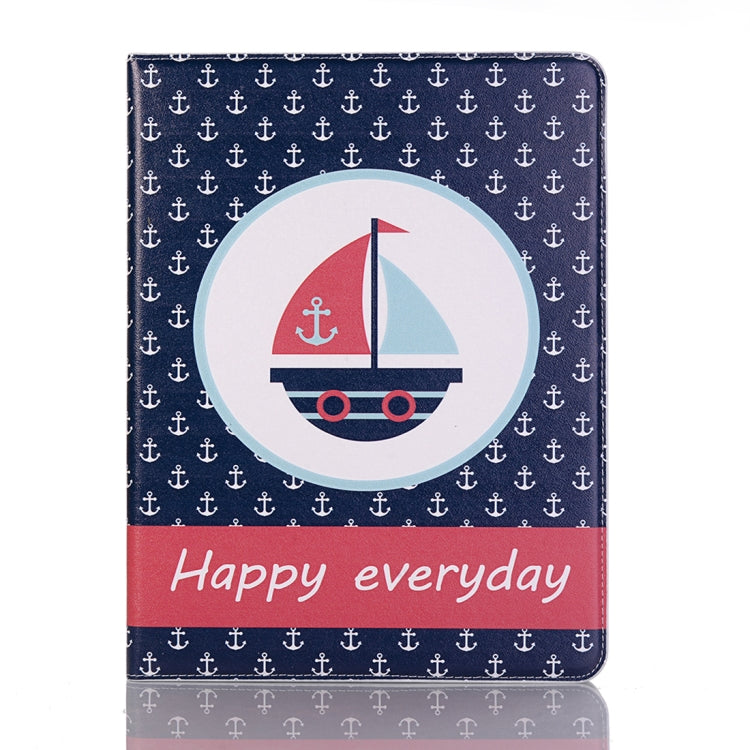 Ship Pattern Horizontal Flip Leather Case for iPad Pro 11 inch (2018),with Card Slots & Holder & Wallet & Photo Frame & Pen slot
