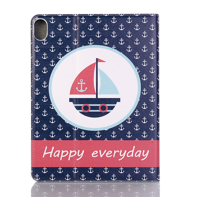 Ship Pattern Horizontal Flip Leather Case for iPad Pro 11 inch (2018),with Card Slots & Holder & Wallet & Photo Frame & Pen slot