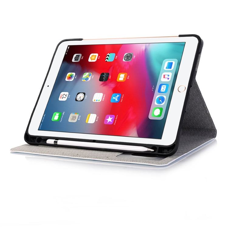 Ship Anchor Pattern Horizontal Flip Leather Case for iPad Pro 11 inch (2018),with Card Slots & Holder & Wallet & Photo Frame & Pen slot
