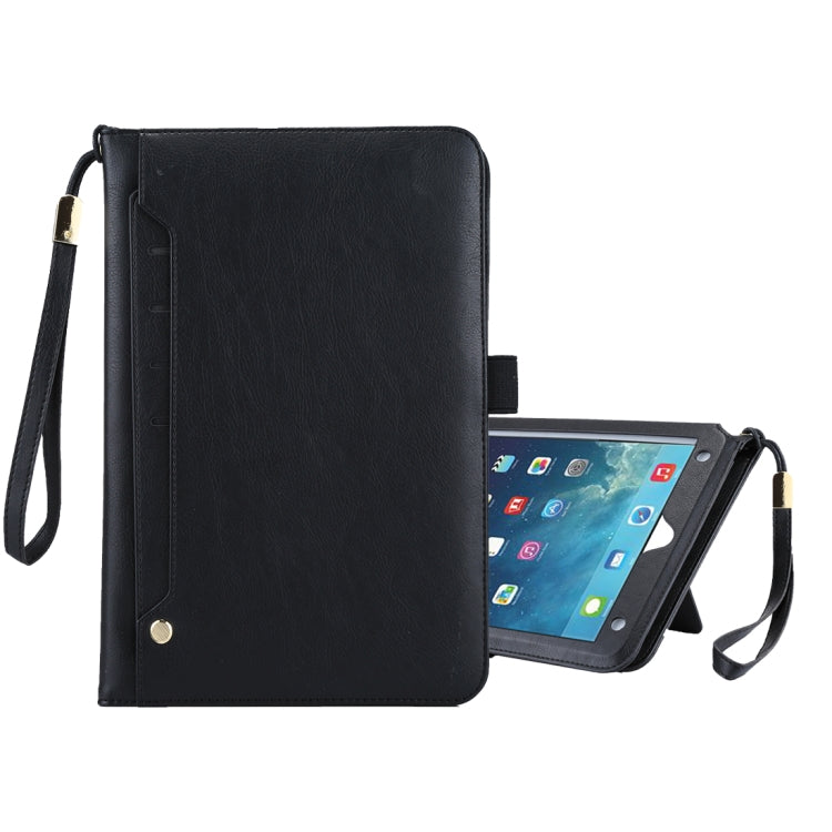 Universal Cowhide Texture Horizontal Flip Leather Case with Wallet & Card Slot & Holder & Lanyard & Sleep / Wake-up, For iPad 9.7 (2018) / iPad 9.7 inch (2017), iPad Air 2, iPad Air
