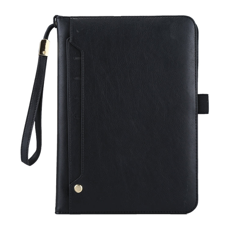 Universal Cowhide Texture Horizontal Flip Leather Case with Wallet & Card Slot & Holder & Lanyard & Sleep / Wake-up, For iPad 9.7 (2018) / iPad 9.7 inch (2017), iPad Air 2, iPad Air
