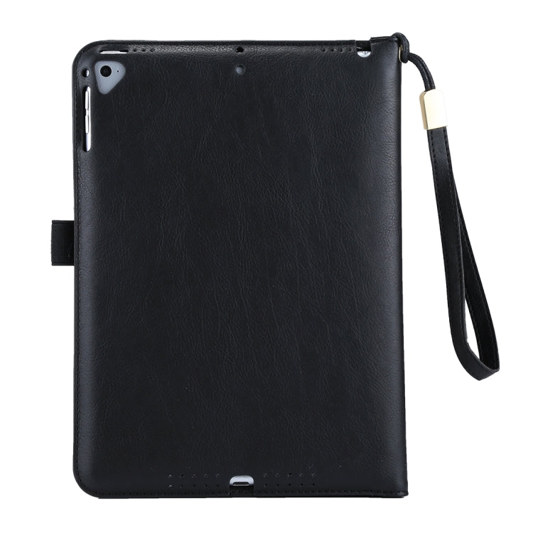 Universal Cowhide Texture Horizontal Flip Leather Case with Wallet & Card Slot & Holder & Lanyard & Sleep / Wake-up, For iPad 9.7 (2018) / iPad 9.7 inch (2017), iPad Air 2, iPad Air