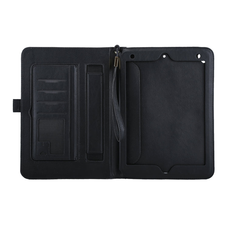 Universal Cowhide Texture Horizontal Flip Leather Case with Wallet & Card Slot & Holder & Lanyard & Sleep / Wake-up, For iPad 9.7 (2018) / iPad 9.7 inch (2017), iPad Air 2, iPad Air