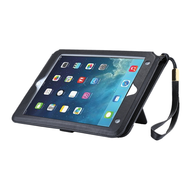 Universal Cowhide Texture Horizontal Flip Leather Case with Wallet & Card Slot & Holder & Lanyard & Sleep / Wake-up, For iPad 9.7 (2018) / iPad 9.7 inch (2017), iPad Air 2, iPad Air