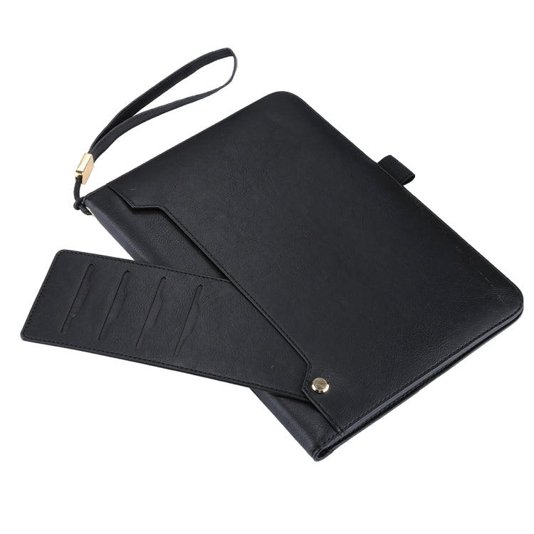 Universal Cowhide Texture Horizontal Flip Leather Case with Wallet & Card Slot & Holder & Lanyard & Sleep / Wake-up, For iPad 9.7 (2018) / iPad 9.7 inch (2017), iPad Air 2, iPad Air