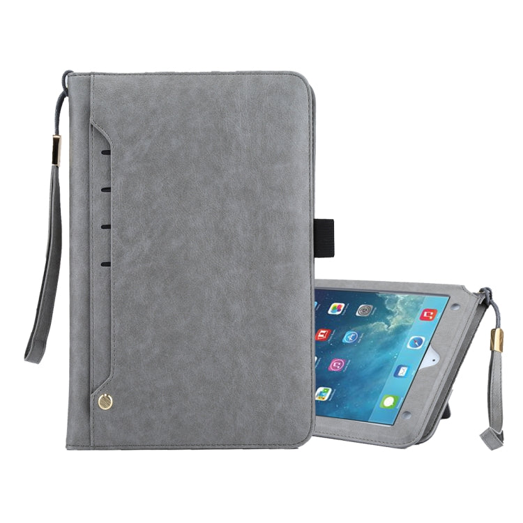 Universal Cowhide Texture Horizontal Flip Leather Case with Wallet & Card Slot & Holder & Lanyard & Sleep / Wake-up, For iPad 9.7 (2018) / iPad 9.7 inch (2017), iPad Air 2, iPad Air